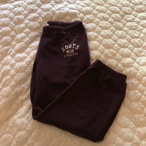 XS Burgundy Roots Capri Sweats